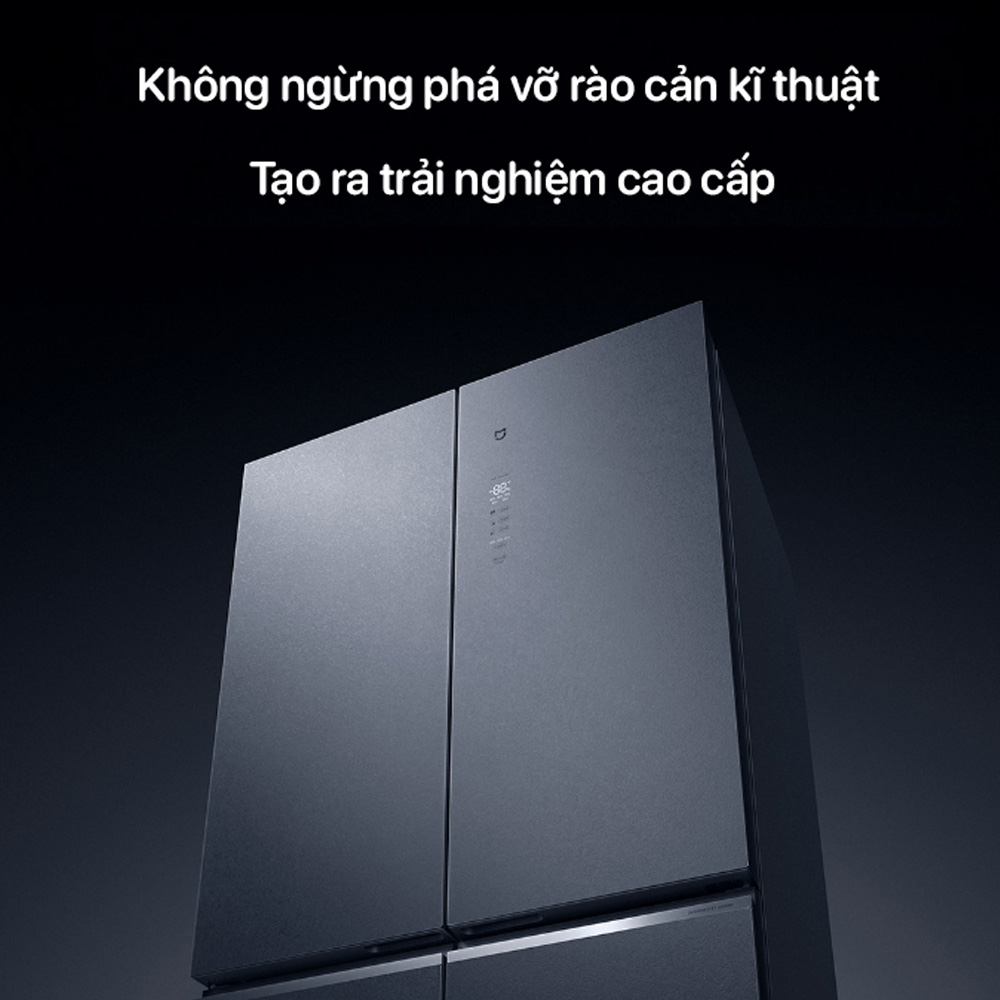 Tủ lạnh Xiaomi 500l có các ngăn đựng thực phẩm được sắp xếp khoa học