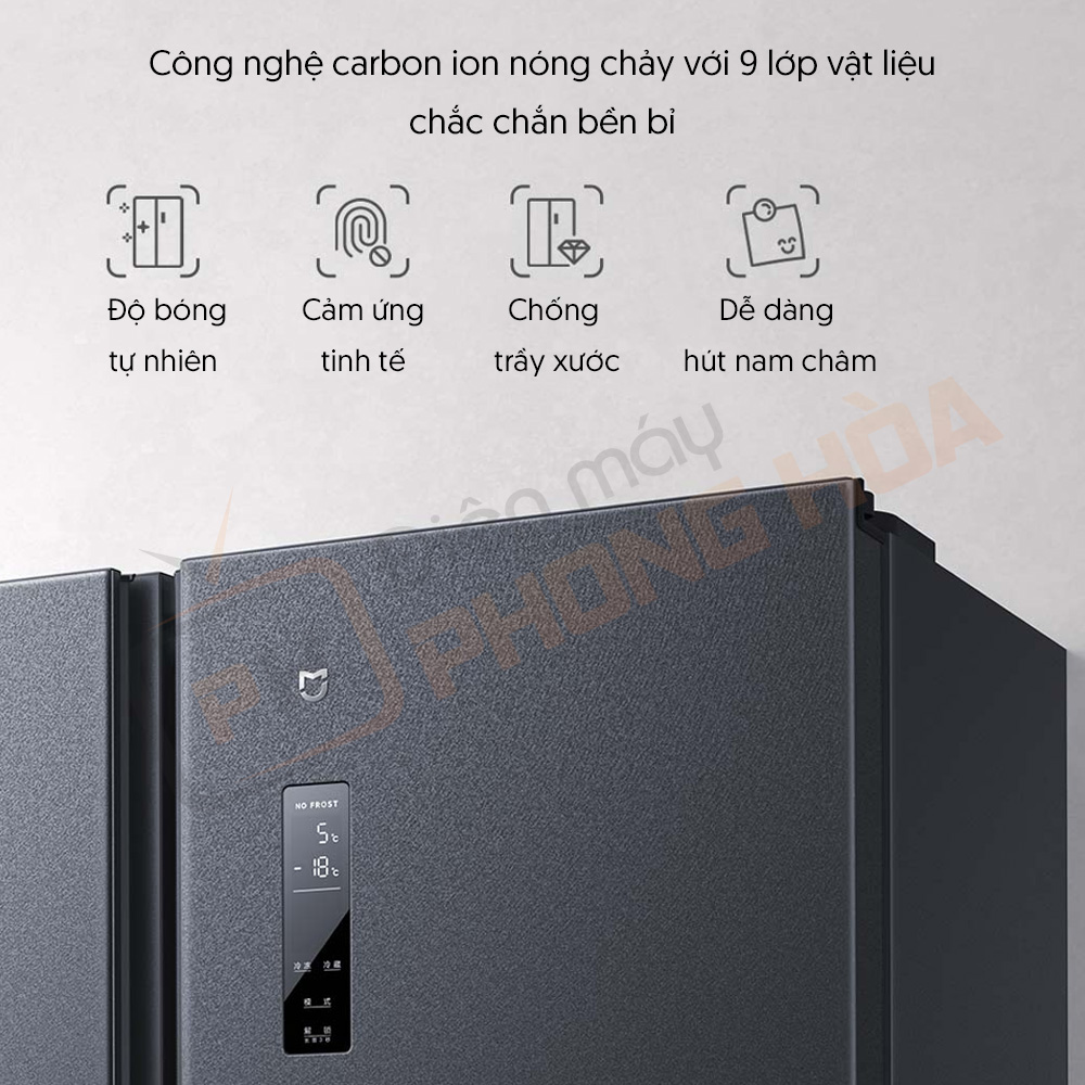 Tủ lạnh mijia 536l được làm từ 9 lớp vật liệu