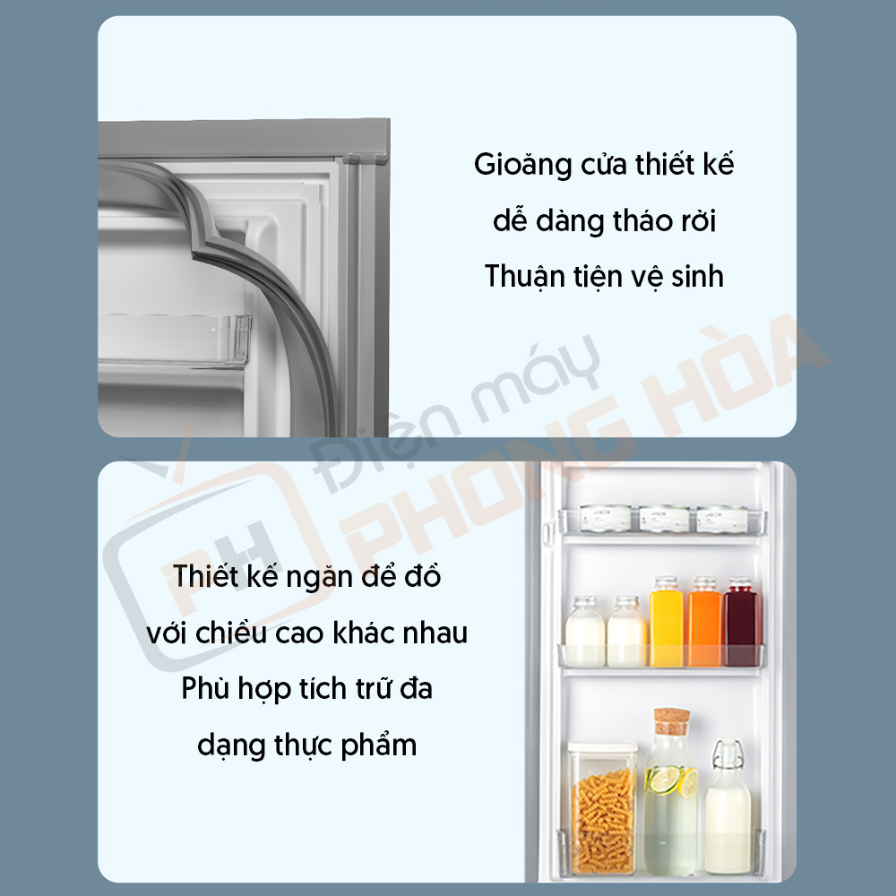 Tủ lạnh 185 lít Xiaomi mang nhiều ưu điểm trong thiết kế