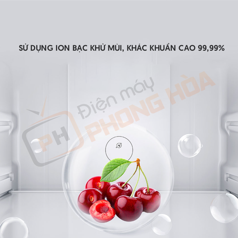 Tủ lạnh Xiaomi 606L sử dụng công nghệ khử trùng bằng ion cao cấp