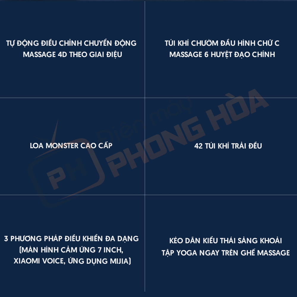 Một vài tính năng của ghế massage Xiaomi Joypal V1 Max