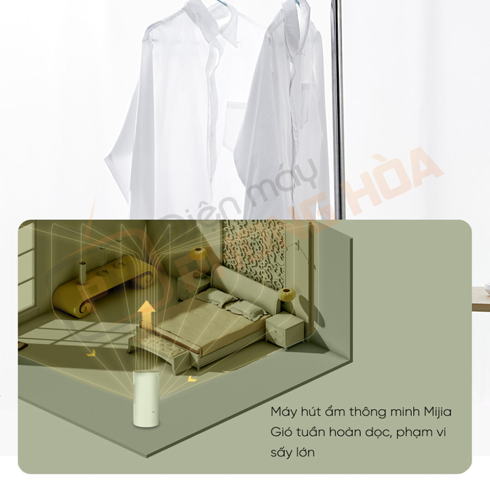 Máy hút ẩm Mijia CSJ0122DM có khả năng sấy khô quần áo