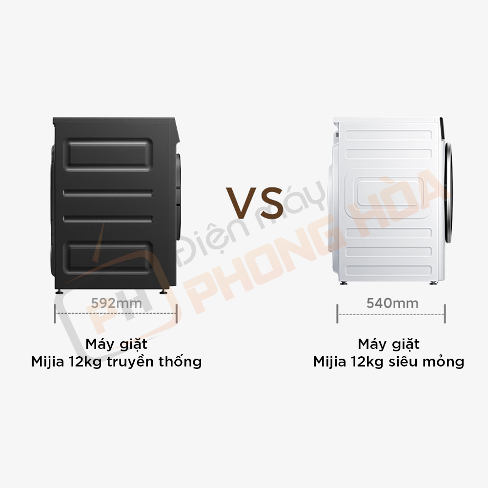 So sánh máy giặt Xiaomi Mijia siêu mỏng với máy giặt truyền thống