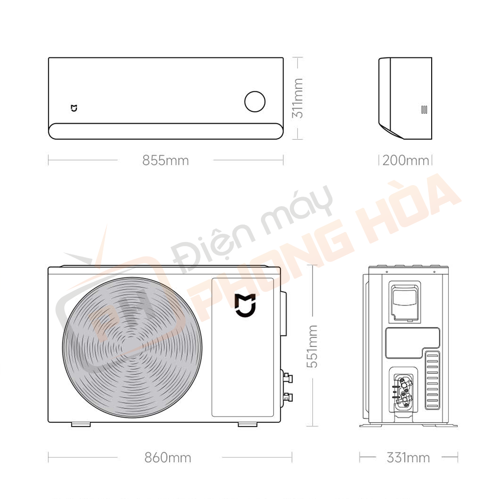 điều hòa Xiaomi M1A1 1.5HP (12000 BTU)