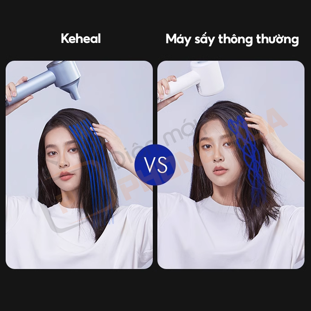 So sánh khả năng sấy tóc của Keheal và máy sấy tóc thông thường