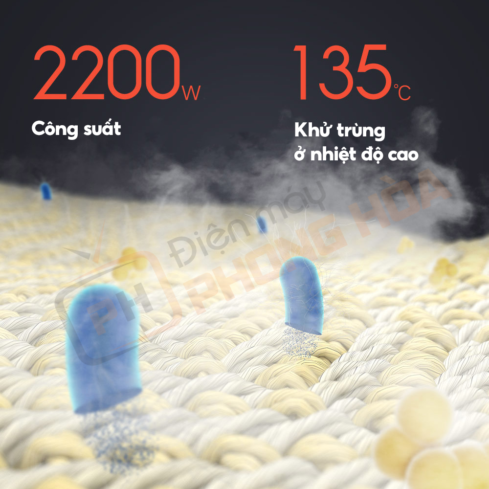 Bàn ủi hơi nước Xiaomi Mijia ZYGTJ01KL có công suất mạnh mẽ lên đến 2200W