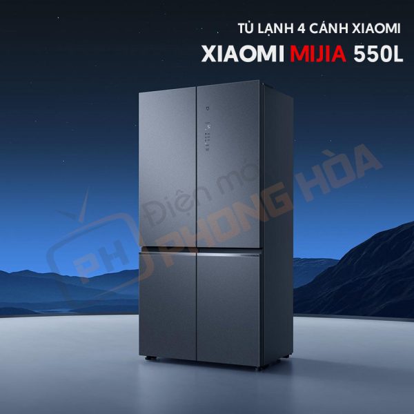 Tủ Lạnh 4 Cánh Đá Pha Lê Xiaomi Mijia 550L