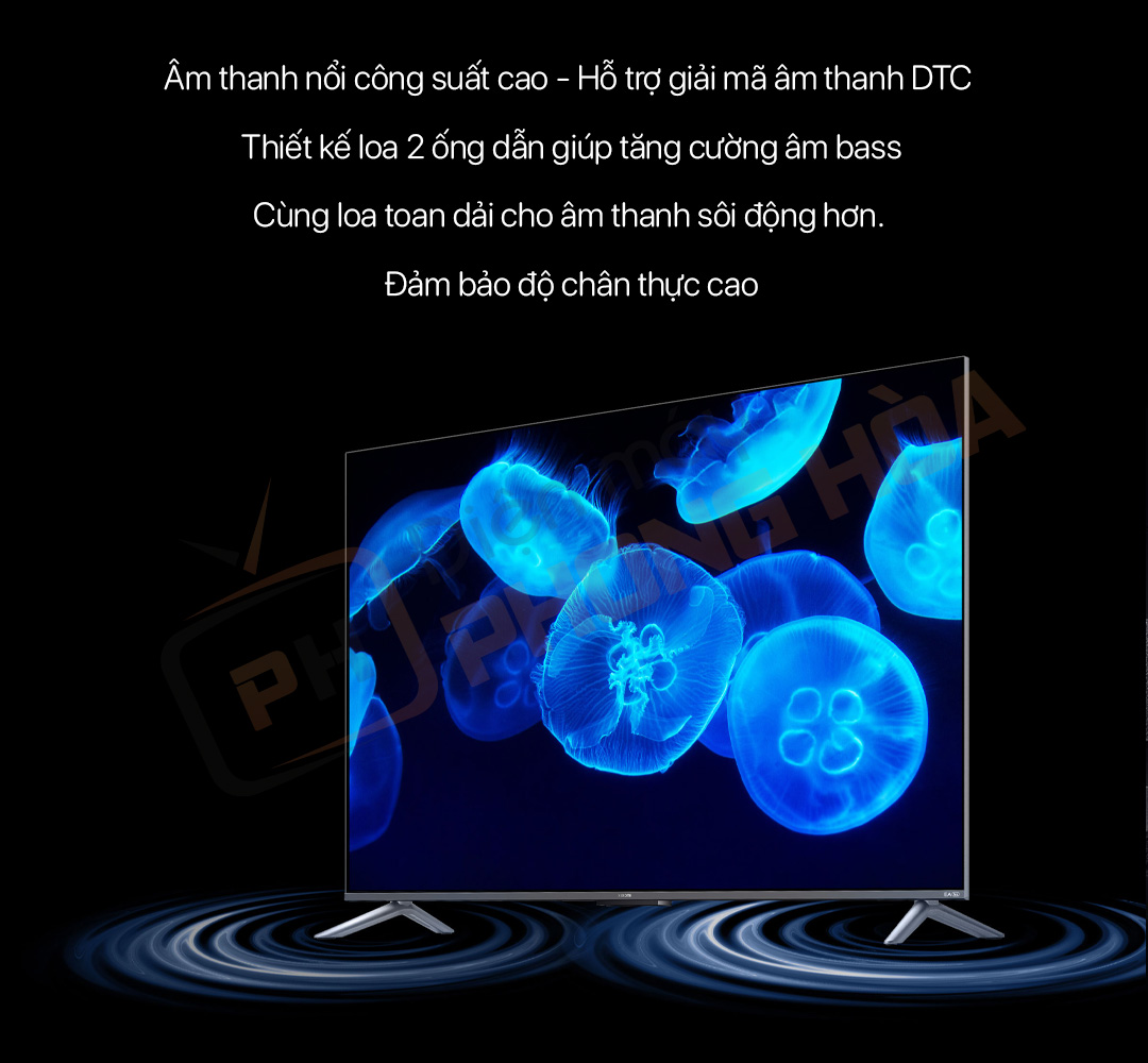 Hệ thống âm thanh nổi tích hợp trên Xiaomi TV EA Pro 75