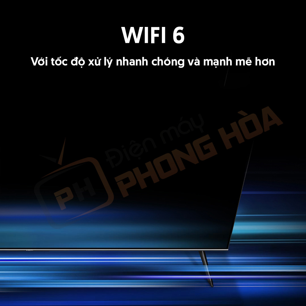 Tivi Xiaomi S65 hỗ trợ chuẩn truyền dẫn không dây Wi-Fi 6 có tốc độ cao hơn
