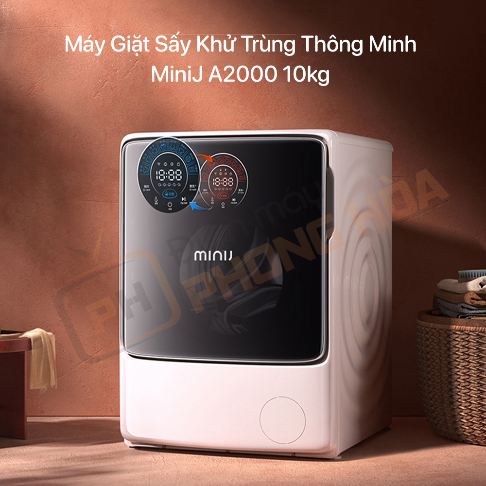 Điểm nổi bật của máy giặt sấy Xiaomi Minij A2000 khử trùng thông minh