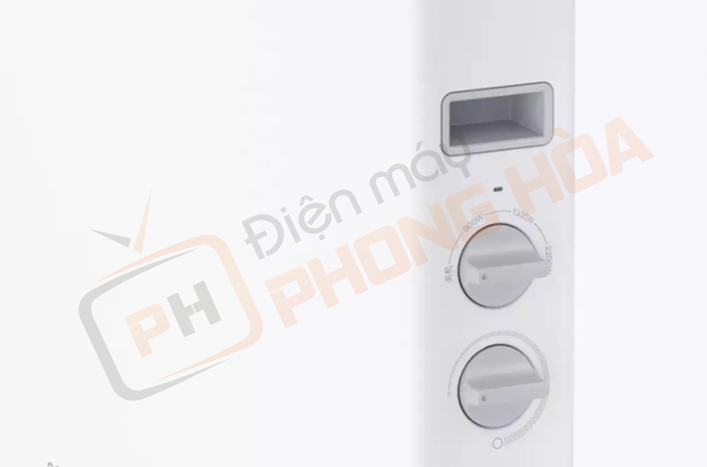 Thiết kế nút công tắc để điều chỉnh chế độ công suất giúp máy sưởi Xiaomi DNQ04ZM làm nóng nhanh đơn giản