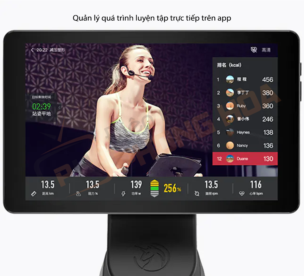 Quản lý quá trình luyện tập trực tiếp trên app