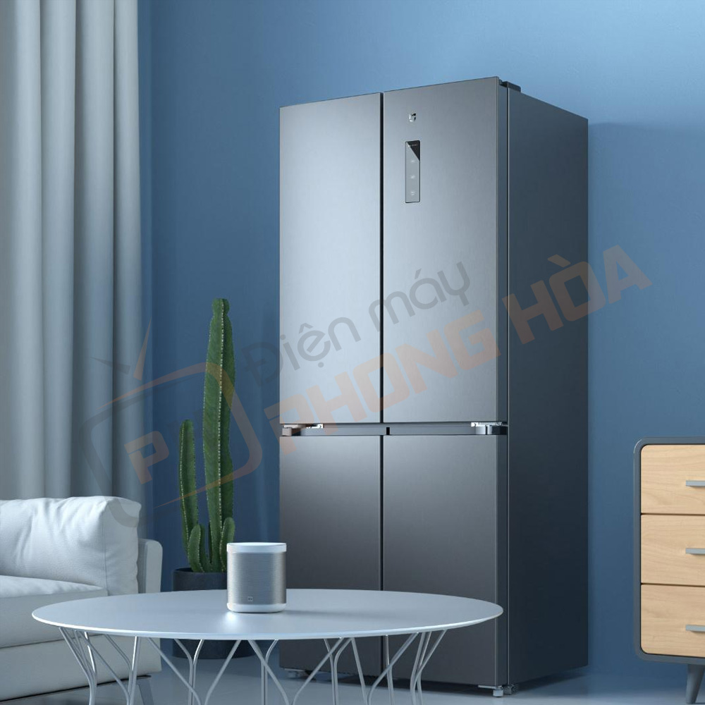Tủ lạnh 4 cánh dưới 15 triệu Xiaomi Mijia 430L có vẻ ngoài sang trọng, hiện đại