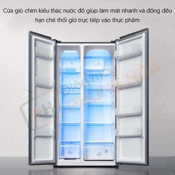 Thiết kế của tủ lạnh 536l Xiaomi hạn chế thổi gió vào thực phẩm