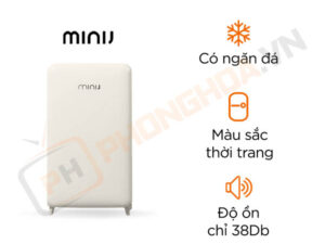 Tủ Lạnh Xiaomi MiniJ Retro 121L Màu Be