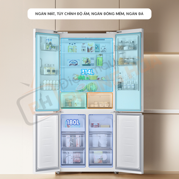 Tủ Lạnh 4 Cánh Xiaomi Mijia 521L