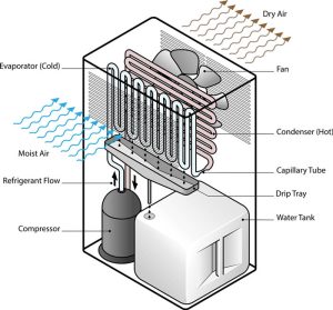 Nguyên lý hoạt động của máy hút ẩm
