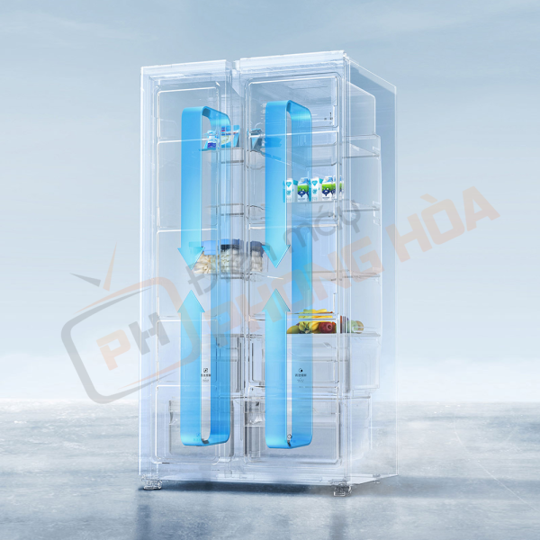 Tủ lạnh 2 cánh Xiaomi Mijia 610L – Phiên bản đá pha lê