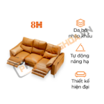 Ghế Sofa Điện Da Thật 3 Chỗ 8H B9