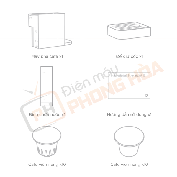 Máy pha cà phê viên nén Mijia S1301- Kèm 20 viên nén