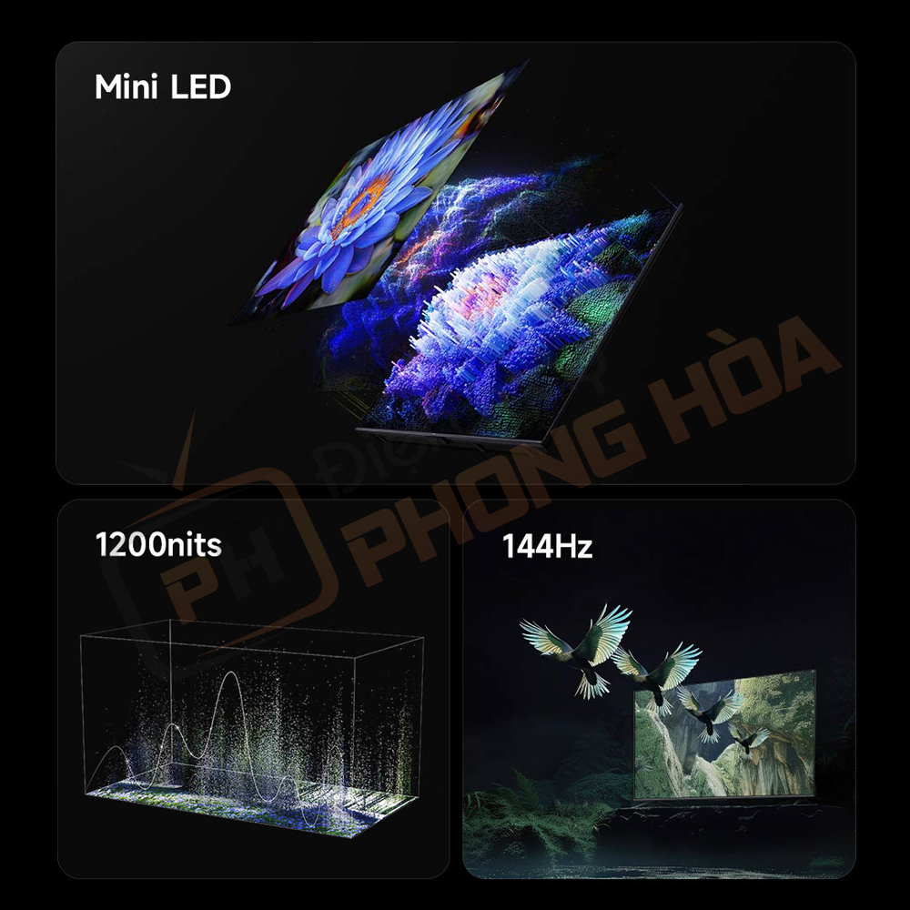 Thuật toán hình ảnh AI-SR, cho TV Xiaomi S55 Mini LED độ nét cao hơn