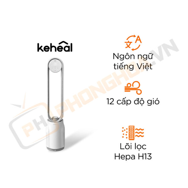 Quạt không cánh lọc không khí Keheal A4 Pro- Bản Việt Nam- Model 2024