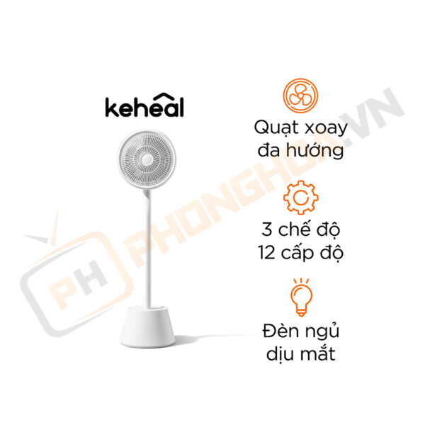 Quạt đối lưu không khí kiêm đèn khuếch tán tinh dầu Keheal SX-D1