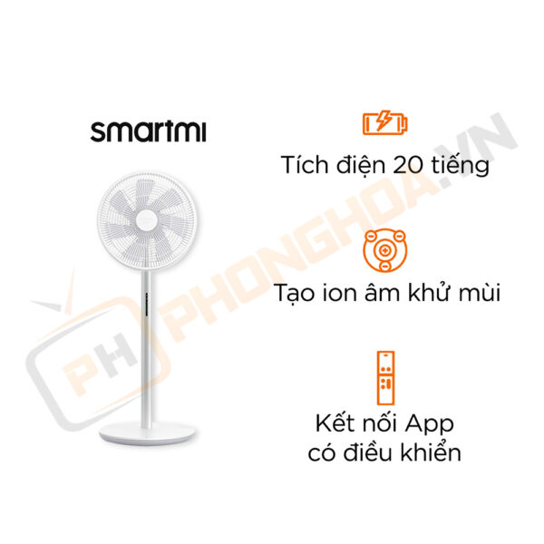 Quạt Tích Điện Thông Minh Xiaomi Smartmi Gen 3 - Bản Quốc Tế