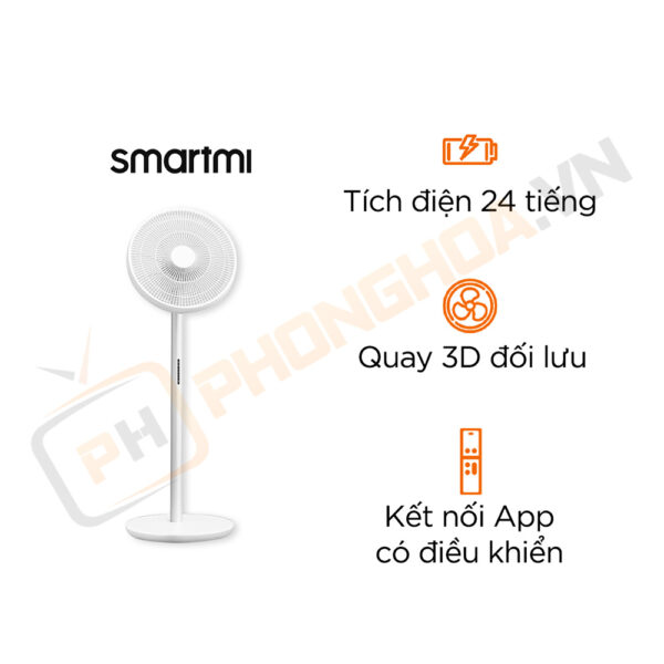 Quạt Tích Điện Đối Lưu Xiaomi Smartmi Gen 3 Pro - Bản Quốc Tế