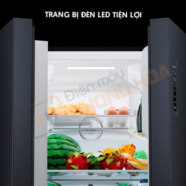 Tủ lạnh 430l Xiaomi sở hữu bảng điều khiển cảm ứng LED tiện lợi