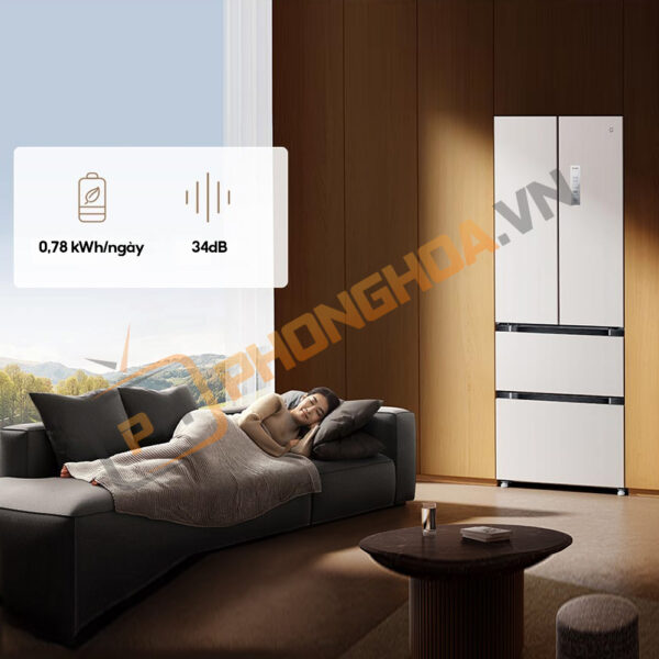 Tủ lạnh 4 cánh kiểu Pháp Xiaomi Mijia 439L