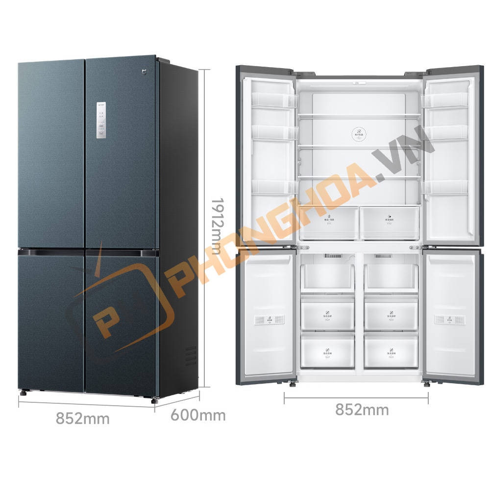 Tủ lạnh 4 cánh Xiaomi Miijia 485L - Model 2024