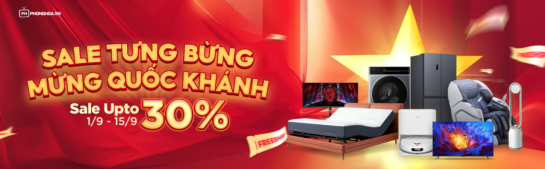 SALE TƯNG BỪNG - MỪNG QUỐC KHÁNH 2/9