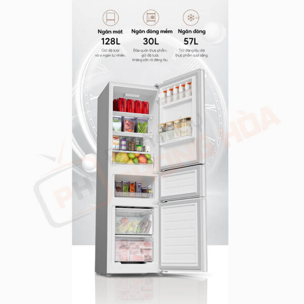 Tủ lạnh Xiaomi 215l sở hữu dung tích tối ưu