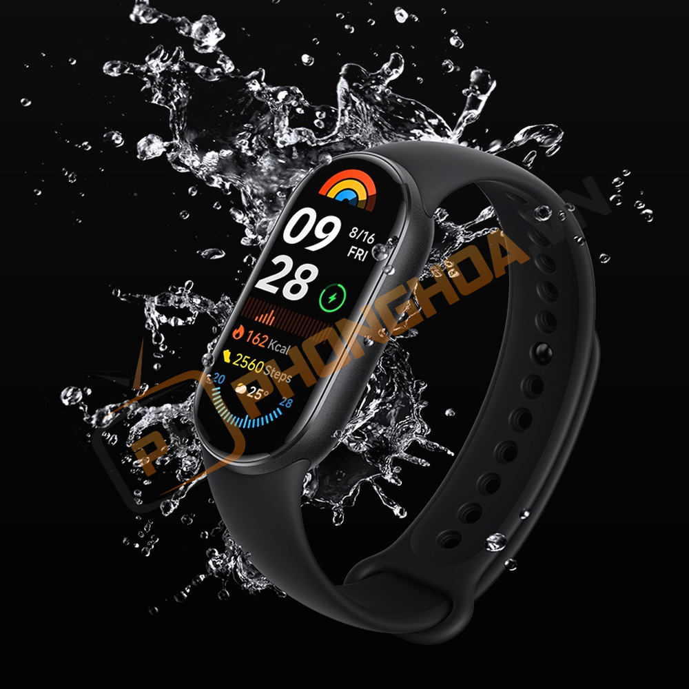 Đồng hồ (vòng đeo tay) Smart Xiaomi Miband 9-Bản Quốc Tế chống thấm nước vượt trội lên tới 5ATM