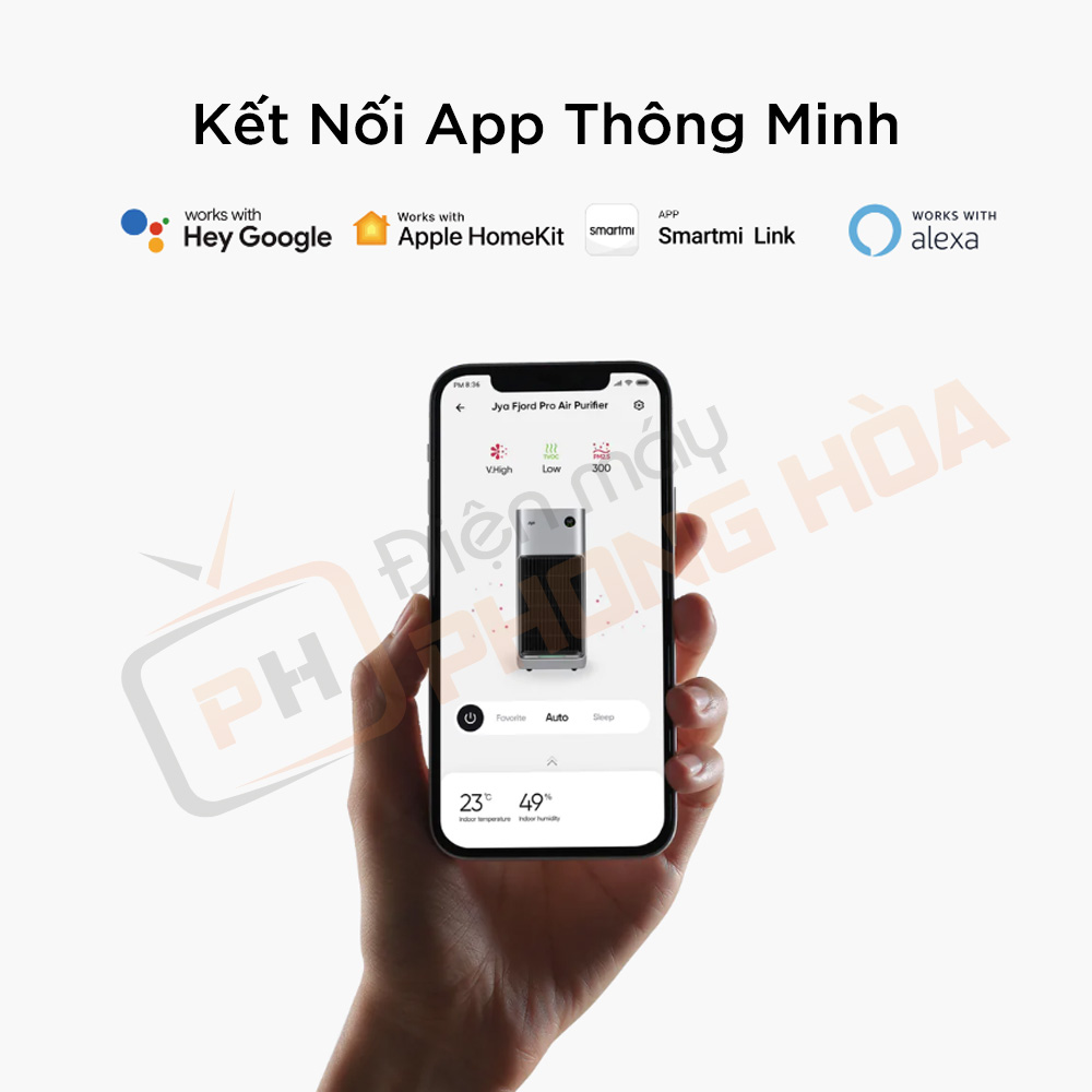 Máy lọc không khí Jya Fjord Pro có thể kết nối và điều khiển thông minh