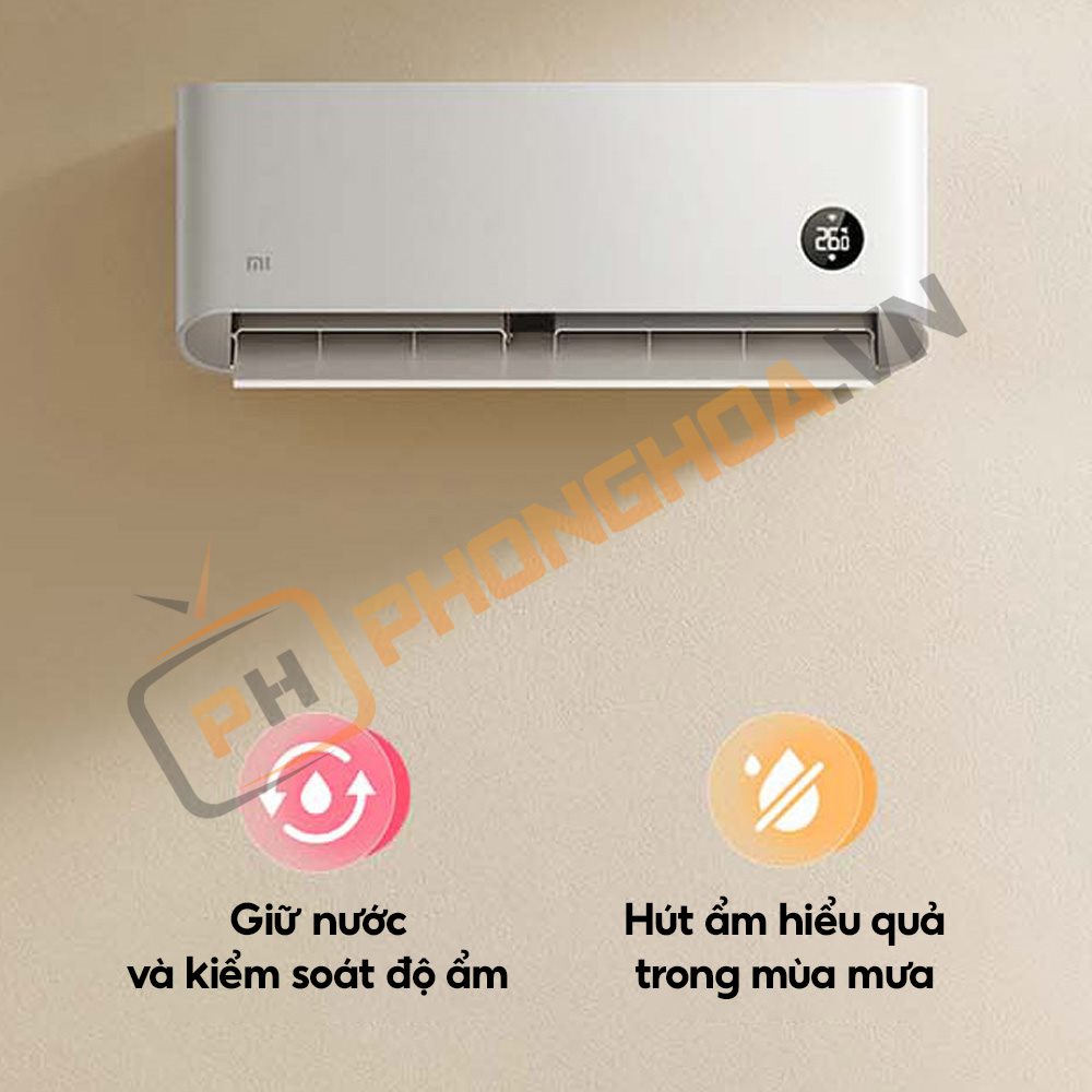 Điều hòa 2 chiều Xiaomi Inverter KFR-50GW/N2A1-18000BTU/ 2HP cân bằng độ ẩm hiệu 