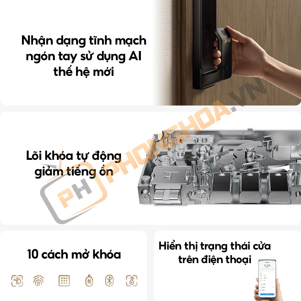 Một số ưu điểm nổi bật của khoá cửa thông minh xiaomi push pull 2 S03OD