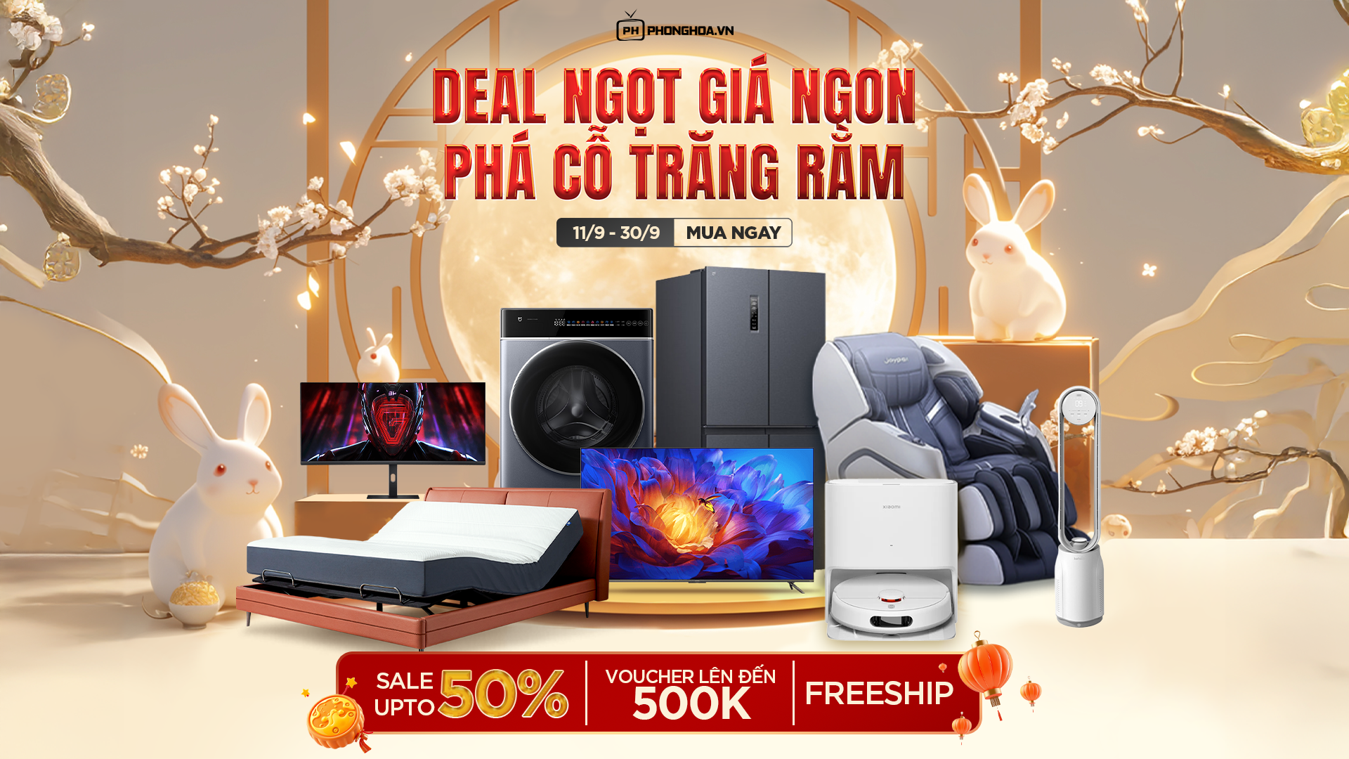 SALE SỐC TRUNG THU: DEAL NGỌT GIÁ NGON - PHÁ CỖ TRĂNG RẰM