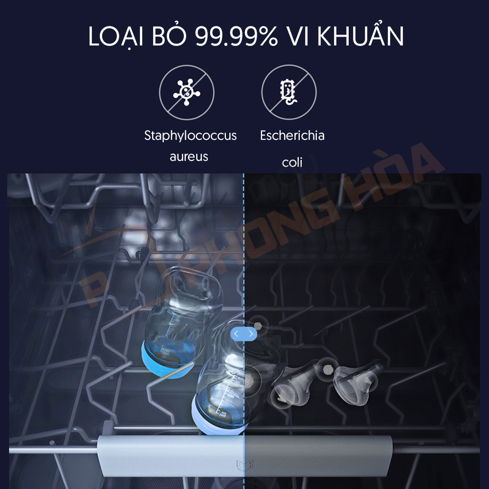 Máy rửa bát nhỏ Xiaomi 8 bộ khử trùng và khử mùi hiệu quả lên đến 99%