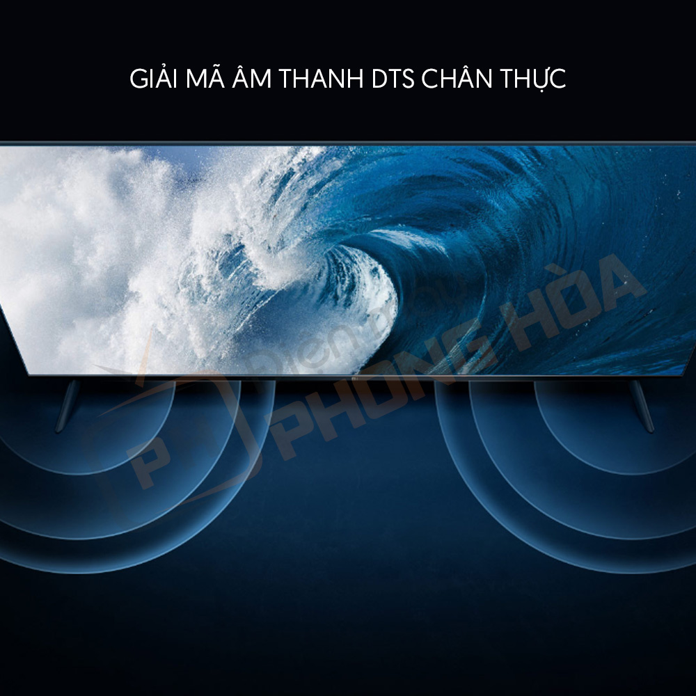 Xiaomi EA Pro 65 inch trở nên đặc biệt và nổi bật chính là hệ thống âm thanh nổi tích hợp