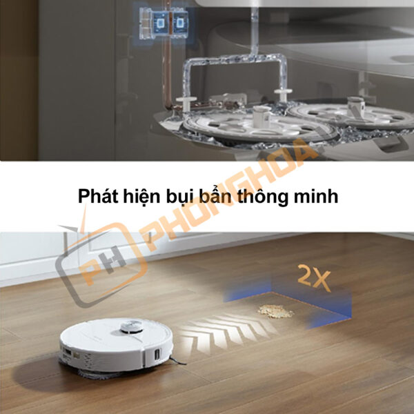 Phát hiện bụi bẩn nâng cấp hiệu quả làm sạch