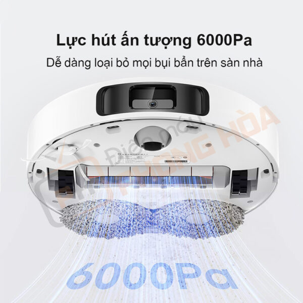 Lực hút 6000Pa loại bỏ mọi bụi bẩn