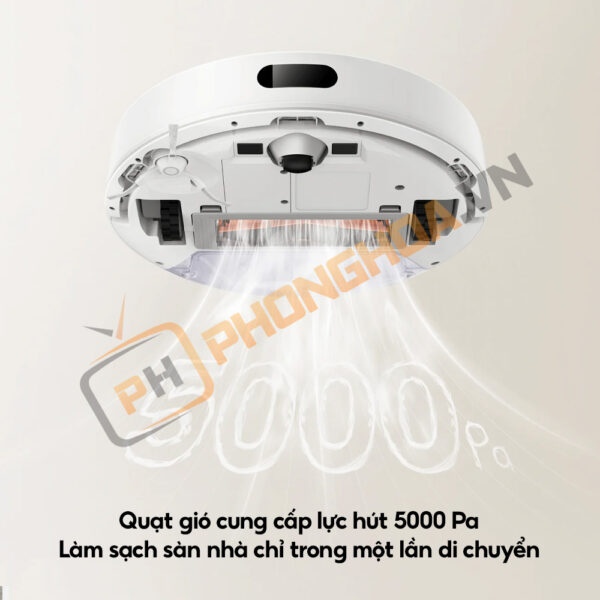 Lực hút mạnh mẽ 5000Pa