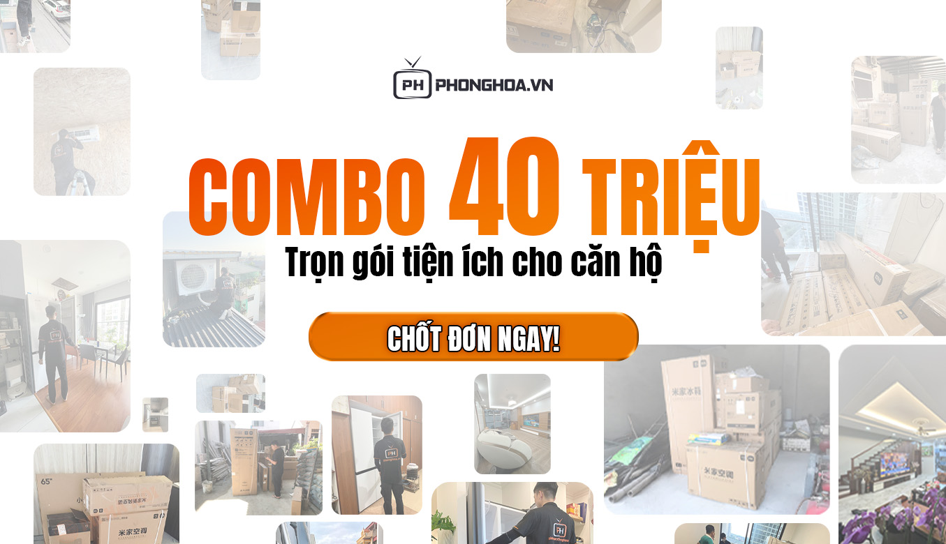 Combo 40 triệu trang bị đầy đủ tiện ích thông minh cho căn hộ 2 phòng ngủ 80m2