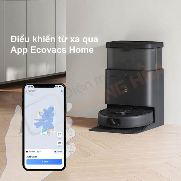 Điều khiển thông minh qua ứng dụng Ecovacs Home