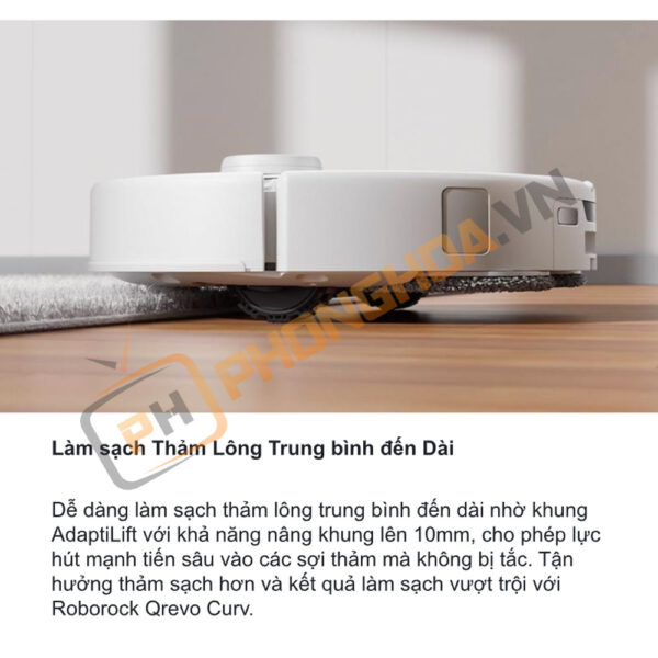 Robot hút bụi lau nhà Roborock Q Revo Curv – Bản Quốc Tế