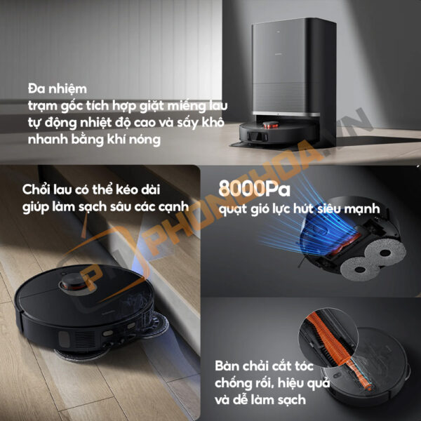 Ưu điểm vượt trội của robot hút bụi lau nhà Xiaomi Vaccum X20 Max - bản quốc tế