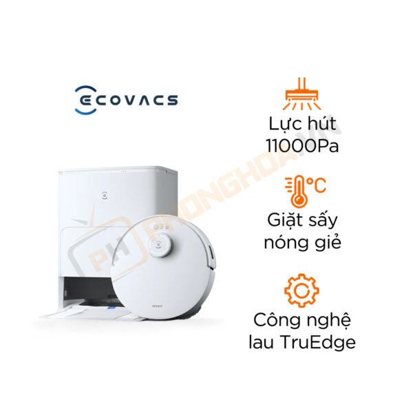 Robot hút bụi lau nhà Ecovacs Deebot T30S KR 2025