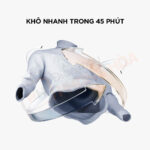 Thời gian sấy khô nhanh chóng chỉ 45 phút